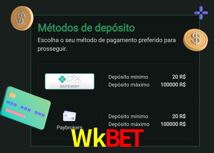 O cassino Wkbet oferece uma grande variedade de métodos de pagamento